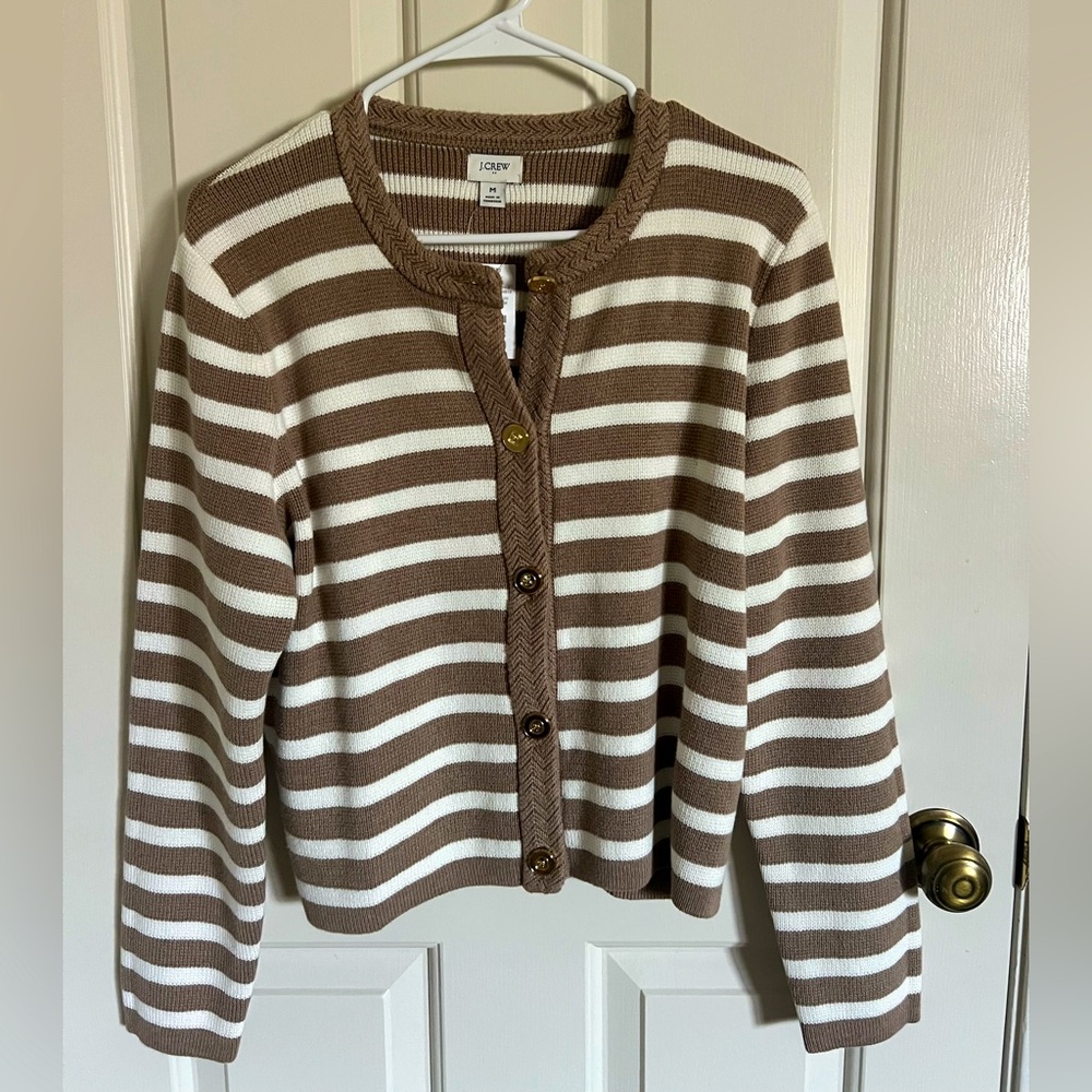 NWT J Crew cotton cardigan - size M